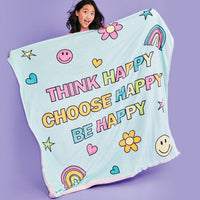 ISCREAM - Be Happy Sherpa Blanket