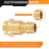 1/2" Press x 1/2" PEX Expansion Brass Adapter (Lead Free) Plumbingsell