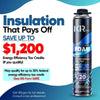 Spray Foam Insulation Kit - Polyurethane Foam with Gun