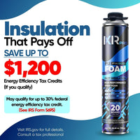 Spray Foam Insulation Kit - Polyurethane Foam with Gun
