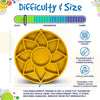 Sunflower eTray Shallow Slow Feeder Dog Bowl for Enrichment | USA Made