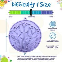 Tulip Design eMat - Enrichment Lick Mat For Dogs and Cats - With Suction Cups | USA Made