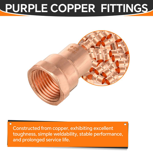 30 Pcs 1/2" C x FNPT Copper Female Adapter at Wholesale Price