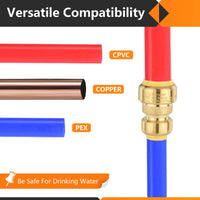 Pro 10-Pack 3/4" x 3/4" Push Fit Couplings