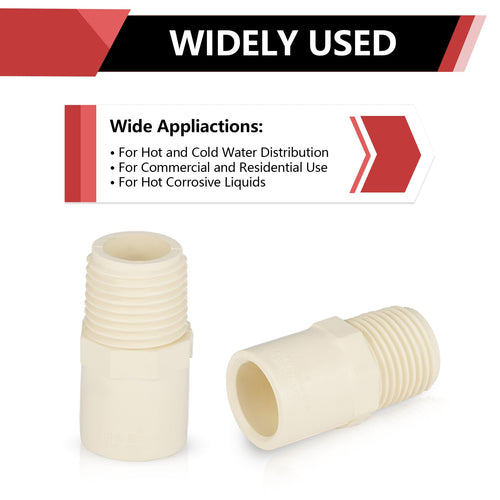 1/2" CTS CPVC Male Adapter (MIPT x Socket)