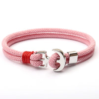 Amazing Multilayer Anchor Bracelets Charm Survival Rope Chain  Fashion Jewelry Bracelet Men For Women Best Gift