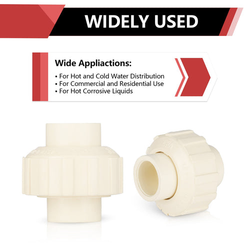 3/4" CTS CPVC Union (Socket with EPDM O-ring Seal)