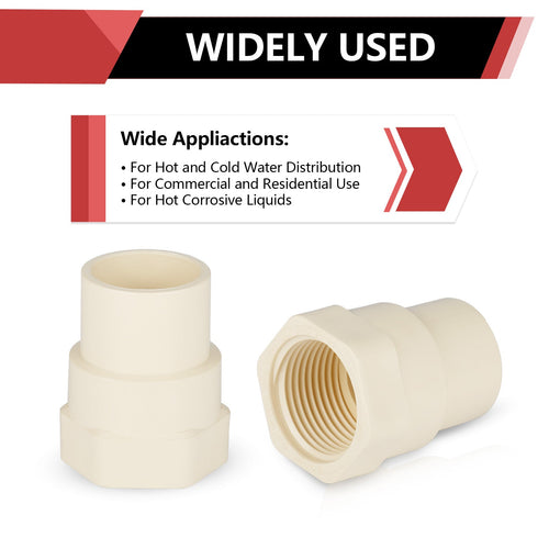 3/4" CTS CPVC Female Adapter w/Gasket (Socket x FIP)