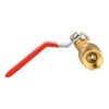 10 Pcs 1/2" FNPT Ball Valve, Red (Lead Free)