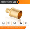30 Pcs PEX-B Crimp 1" PEX x 1" Male Copper Sweat Adapter (Lead Free)