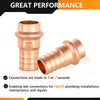 30 Pcs 1/2" Press Copper x 3/4" PEX Crimp Adapter (Lead Free)