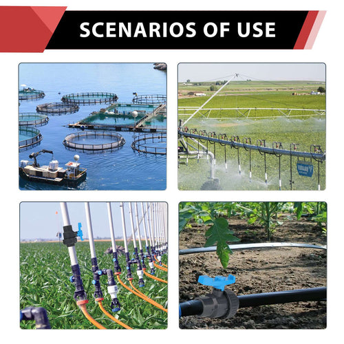 4" PVC Single Union Ball Valve SCH 40/80, Threaded