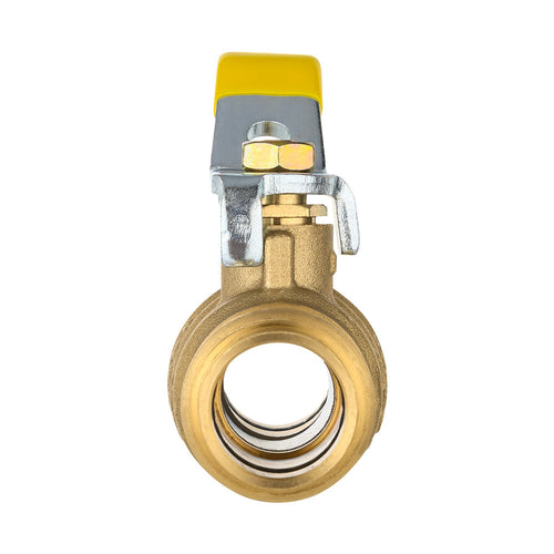 1/2" Press Ball Valve with EPDM O Ring, Yellow (Lead Free) Plumbingsell
