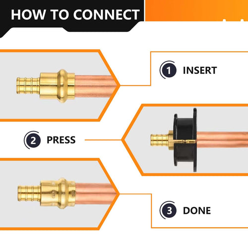 3/4" Press x 3/4" Male Brass Adapter (Lead Free) Plumbingsell