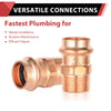 1/2" Press Copper x 1/2" Male Threaded Copper Adapter (Lead Free) Plumbingsell