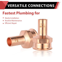 30 Pcs 1/2" FTG Press x 3/4" Female Threaded Street Copper Adapter (Lead Free)