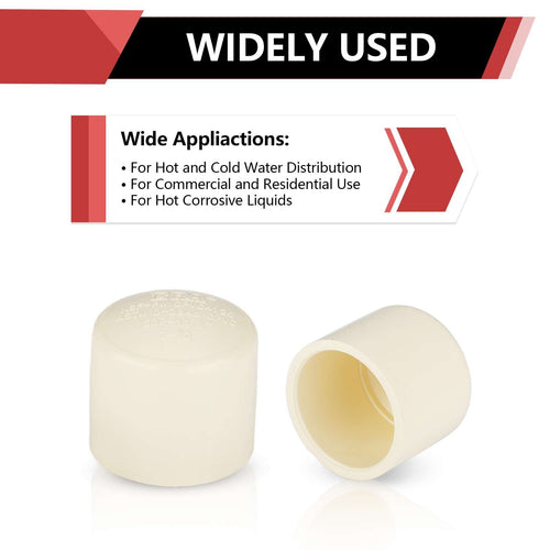 1" CTS CPVC Cap (Socket)