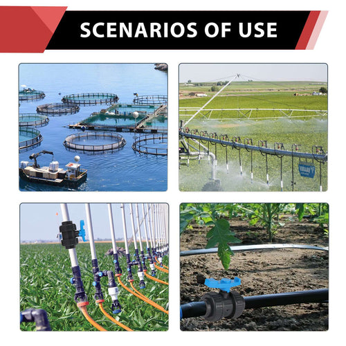 1" PVC True Union Ball Valve SCH 40/80