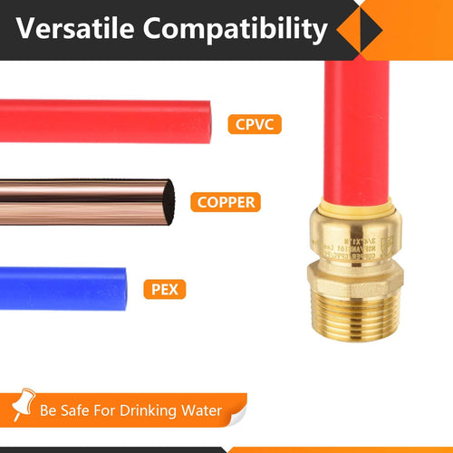 3/4" x 1" M Push Fit Male Adapter