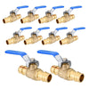 10 Pcs 3/4" PEX Expansion Ball Valve, Blue (Lead Free)