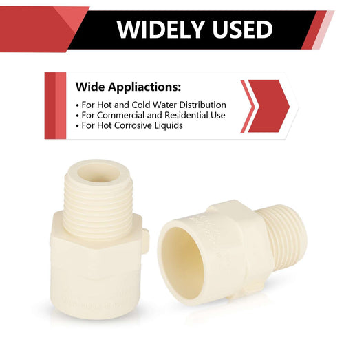 3/4" CPVC x 1/2" Male Adapter ( Socket x MIP) Plumbingsell