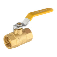 1" FNPT Ball Valve, Yellow (Lead Free)