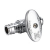 1/2" x 1/2" PEX Expansion Straight Stop Valve, 1/4 Turn (Lead Free) Plumbingsell