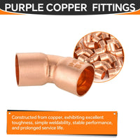 30 Pcs 1/2" 45º Copper Elbow at Wholesale Price