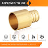 30 Pcs PEX-B Crimp 3/4" PEX x 3/4" Female Copper Sweat Sweat Coupling (Lead Free)