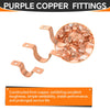 Pro 50 Pack 1/2" Copper Pipe Straps, Two Hole Plumbingsell