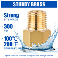 30 Pcs 1/4" M x 3/8" F NPT Connector