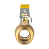 1" Press Ball Valve with EPDM O Ring, Yellow (Lead Free)