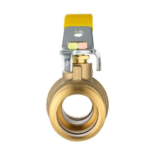 1" Press Ball Valve with EPDM O Ring, Yellow (Lead Free)