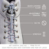 Grey Quick Lock No Tie Elastic Shoelaces The Original Stretchlace