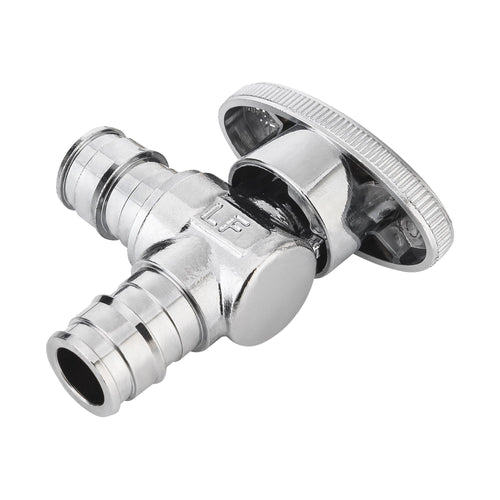 10 Pcs 1/2" x 1/2" PEX Expansion Angle Stop Valve, 1/4 Turn (Lead Free) Plumbingsell