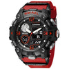 Sport Watch For Men WIth  Dual Time Waterproof 50M Miliatry Watches Chronograph Alarm Army Wristwatch