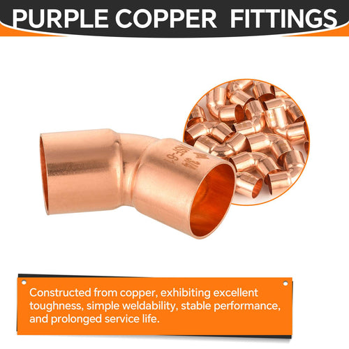 30 Pcs 3/4" 45º Copper Elbow at Wholesale Price