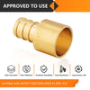 PEX-B Crimp 1" PEX x 1" Female Copper Sweat Adapter (Lead Free)