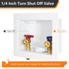 10 Pcs 1/2" Push Fit Inlet, Washing Machine Outlet Box