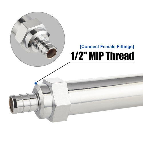 10 Pcs 1/2" PEX Crimp x 3/4" Hose Bibb, 8" Anti Siphon Frost Free Sillcock