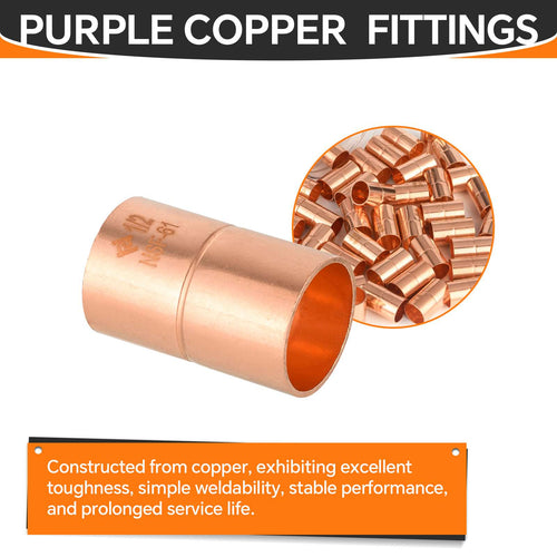3/4" Copper Coupling With Rolled Stop Plumbingsell
