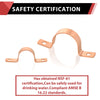 1-1/2" Copper Pipe Straps, Two Hole