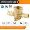 PEX-B Crimp 1/2" PEX x 1/2" PEX x 1/2" Drop Ear Tee (Lead Free) Plumbingsell