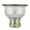 3-1/2" Kitchen Sink Deep Double Cup Drain w/ Basket