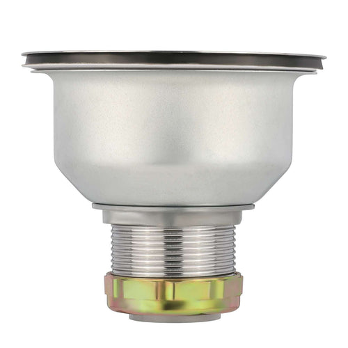 3-1/2" Kitchen Sink Deep Double Cup Drain w/ Basket