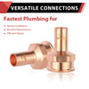 1/2" FTG Press x 3/4" Female Threaded Street Copper Adapter (Lead Free)