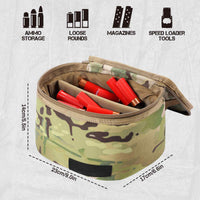 Tactical Ammo Bag, Ammos Transportation Bag for Pistol Rifle and Shotgun Range