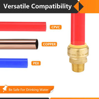 3/4" x 1/2" M Push Fit Male Adapter