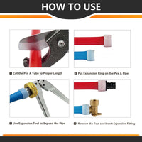 PEX A Expansion 3/4" x 1/2" x 1/2" PEX Expansion Reducing Tee (Lead Free) Plumbingsell