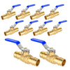 10 Pcs 1" PEX Expansion Ball Valve, Blue (Lead Free) Plumbingsell